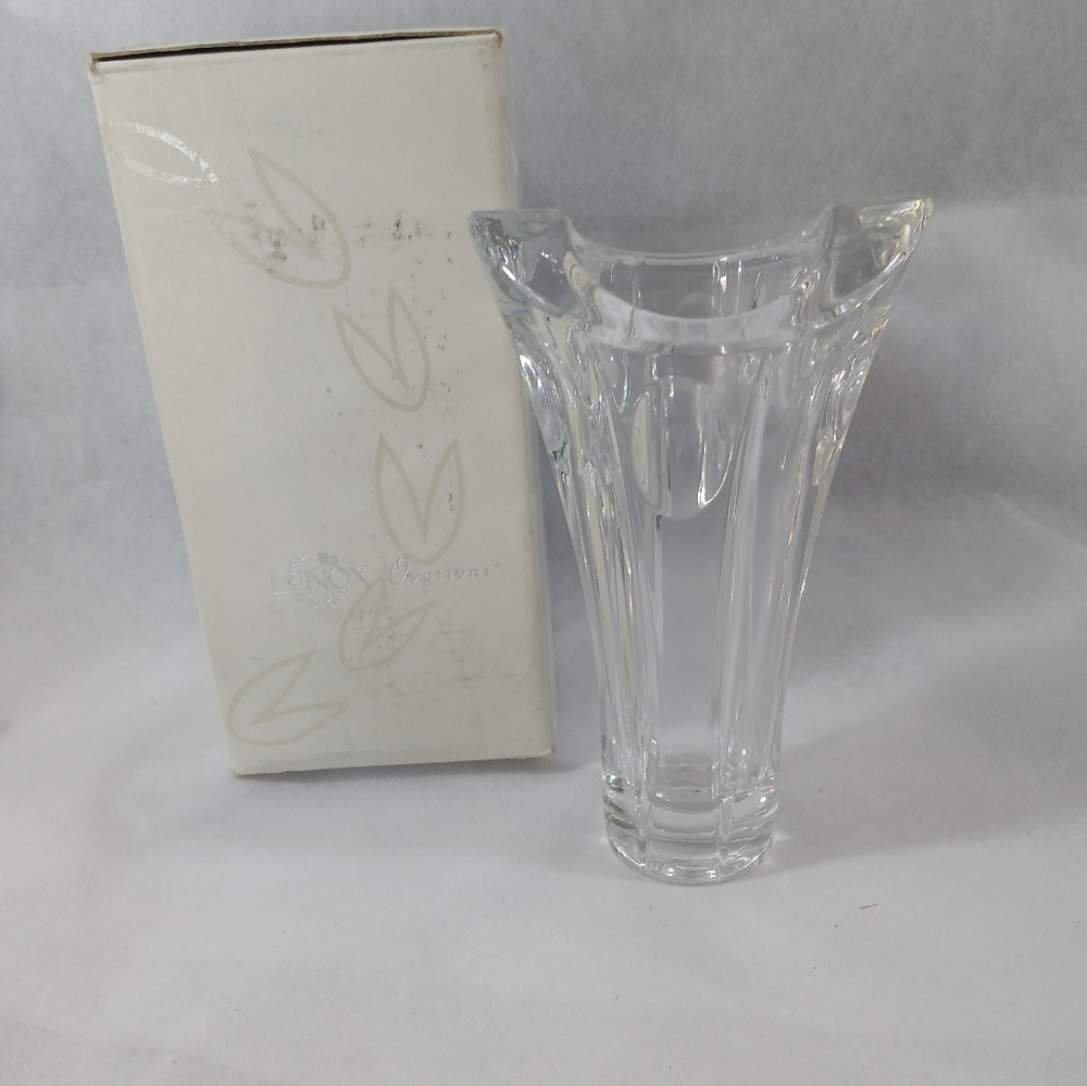 Lenox Ovations Crystal Excelsior 7" Bud Vase Collection Made In Germany With Box